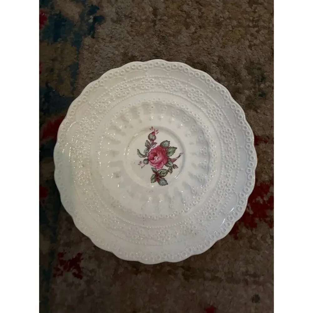 Spode Jewel Copeland Billingsley Rose Pink 1 Tea Cup Saucer Set